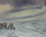 Winter an der B96 2007 Öl/Lw. 40x50 cm (Privatbesitz) Winter an der B96 2007 Öl/Lw. 40x50 cm (Privatbesitz)