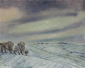 Winter an der B96 2007 Öl/Lw. 40x50 cm Winter an der B96 2007 Öl/Lw. 40x50 cm