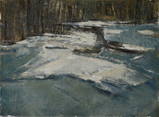 Winter an der Havel Öl/Lw./Pappe 28x38,2 cm Winter an der Havel Öl/Lw./Pappe 28x38,2 cm