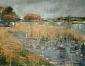 Tonlöcher bei Vehlefanz II Öl/Pappe 28,3x 36,2 cm Tonlöcher bei Vehlefanz II Öl/Pappe 28,3x 36,2 cm