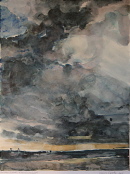 Weites Land Nordfriesland 2011 Aquarell 32x24 cm Weites Land Nordfriesland 2011 Aquarell 32x24 cm