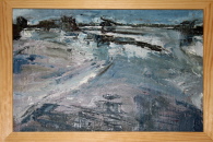 Die Oder bei Frankfurt a. d. O., Öl/Lw./Pappe 22,3x32 cm Die Oder bei Frankfurt a. d. O., Öl/Lw./Pappe 22,3x32 cm