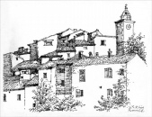 Skizzenbuch Provence, Luers, Faserstift Skizzenbuch Provence, Luers, Faserstift